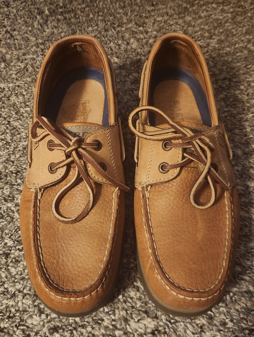 Sperry Authentic Original™ 2-Eye Cross Lace Boat Shoe Leather 8
